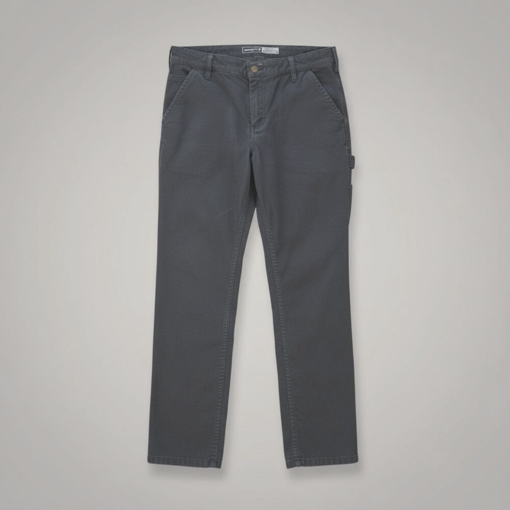 Carhartt Rugged Flex Pants Women's Size 8 Short Gray Relaxed Carpenter Fit - Picture 2 of 5
